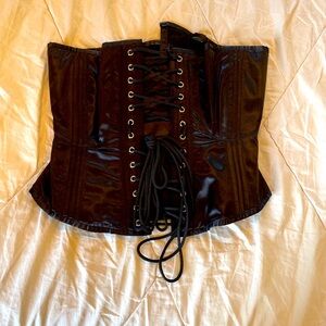 Vintage Goth under bust corset